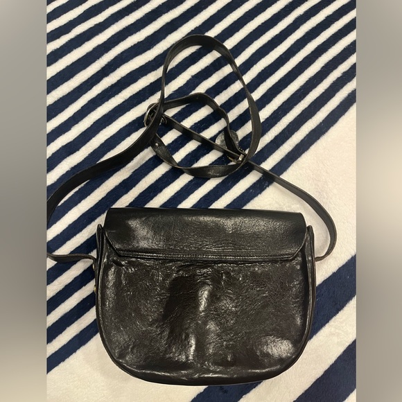 OROTON Australian Black Cowhide Genuine Leather Crossbody Bag - Picture 11 of 13